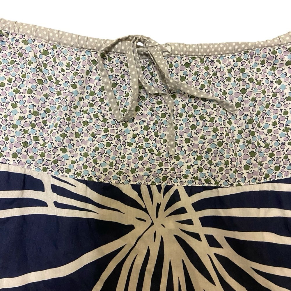 J Crew Cottagecore Tiered Patchwork Drawstring Sk… - image 5